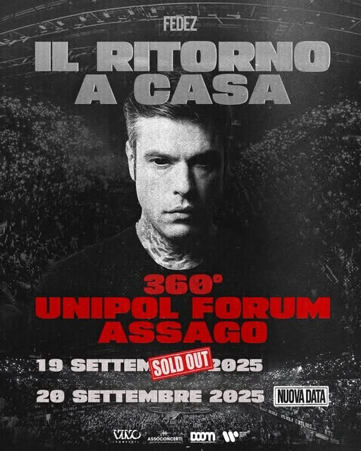 Fedez raddoppia a Milano - Nuova data per secondo concerto a settembre 2025