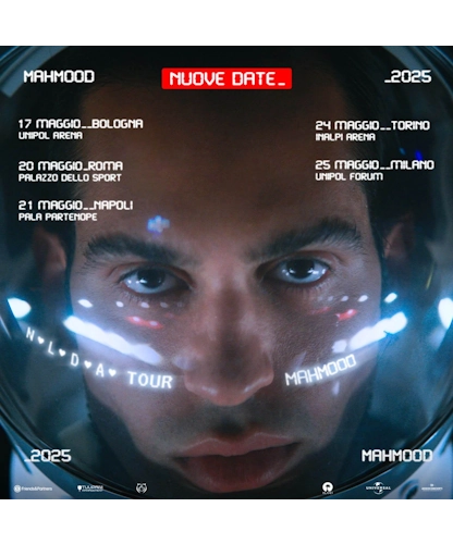 Mahmood concerti nuove date tour NLDA 2025