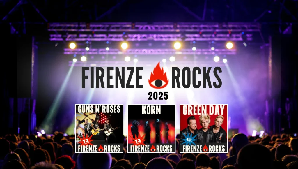 Firenze Rocks 2025: il festival rock dell'anno con Guns N’ Roses, Green Day e Korn!