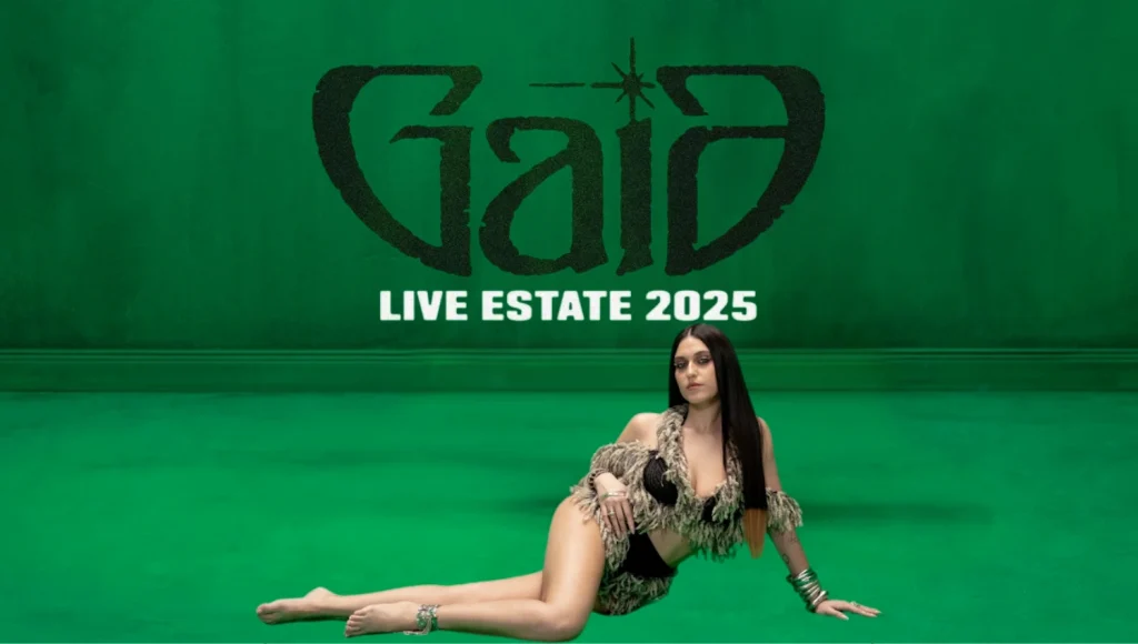 Gaia in concerto con il suo tour Live Estate 2025 - date -info e biglietti
