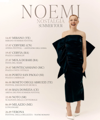 Noemi Nostalgia Summer Tour 2025