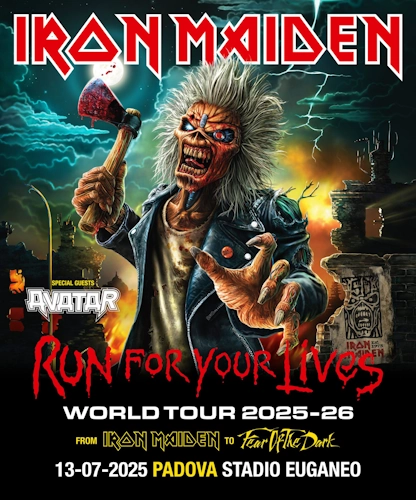 Iron Maiden Padova 2025 - Run For Your Lives World Tour