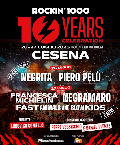 ROCKIN 1000 - 10 YEARS CELEBRATION - Cesena 2025