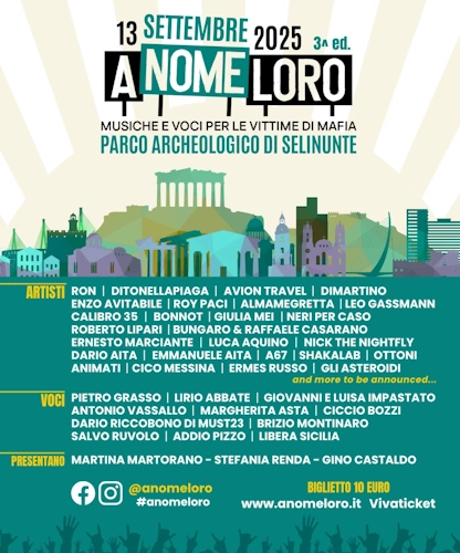 A NOME LORO MUSICHE E VOCI PER LE VITTIME DI MAFIA - 2025