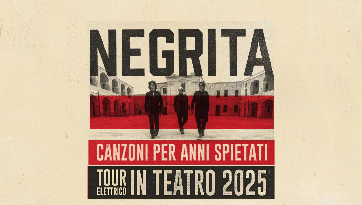 Negrita in concerto: Date info e biglietti Tour Elettrico in teatro 2025