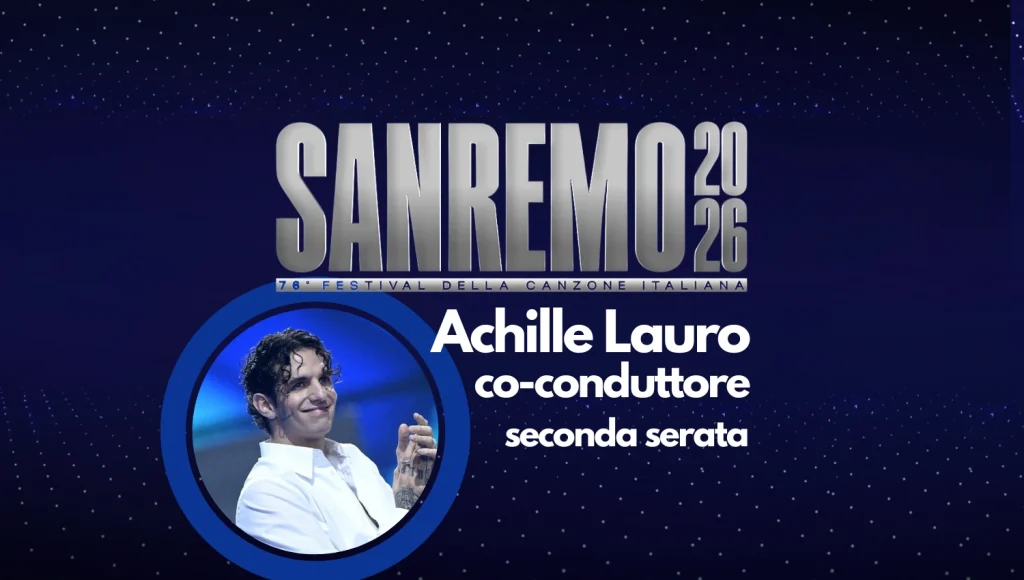 Achille Lauro Sanremo 2026 - co-conduttore seconda serata