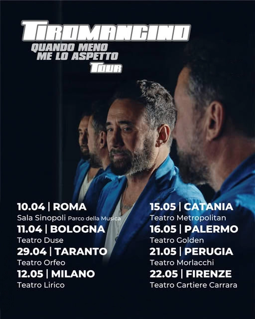 Tiromancino - Quando meno me lo aspetto tour 2026