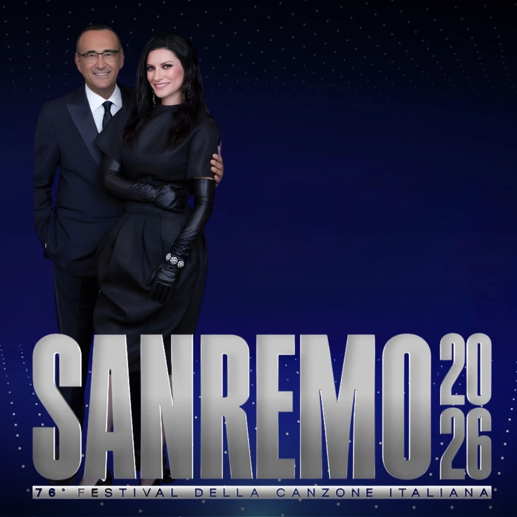Festival Sanremo 2026 - Conduttori Carlo Conti e Laura Pausini