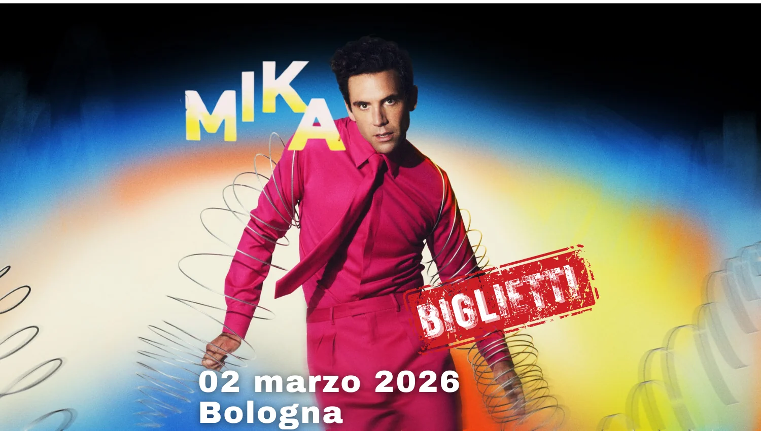 Mika in concerto a Bologna - Ultimi biglietti rimasti per il 2 marzo 2026