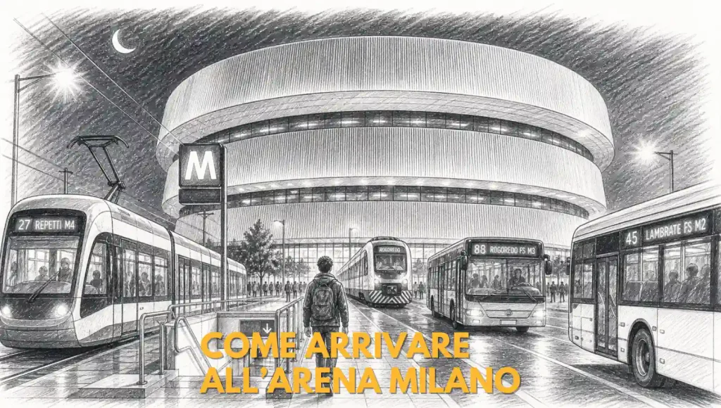 Come raggiungere l'Arena Milano Santa Giulia Unipol Dome con i mezzi pubblici
