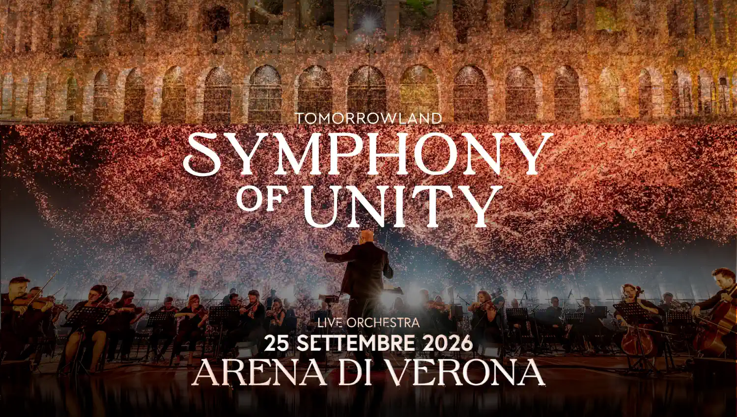 Concerto Tomorrowland Symphony of Unity all'Arena di Verona 2026 - Data, info e biglietti