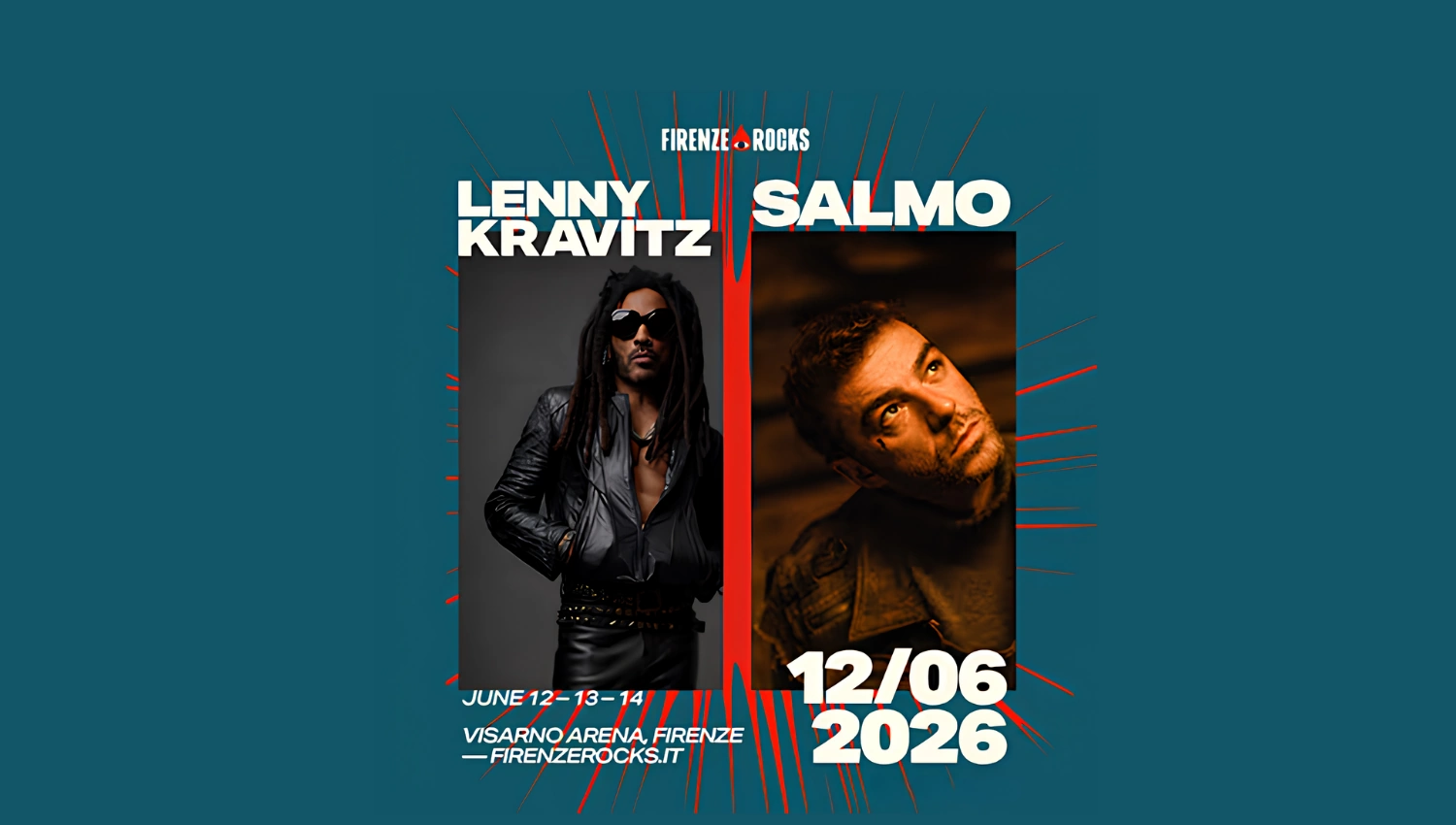 Lenny Kravitz e Salmo al Firenze Rocks 2026 - Date, info e biglietti