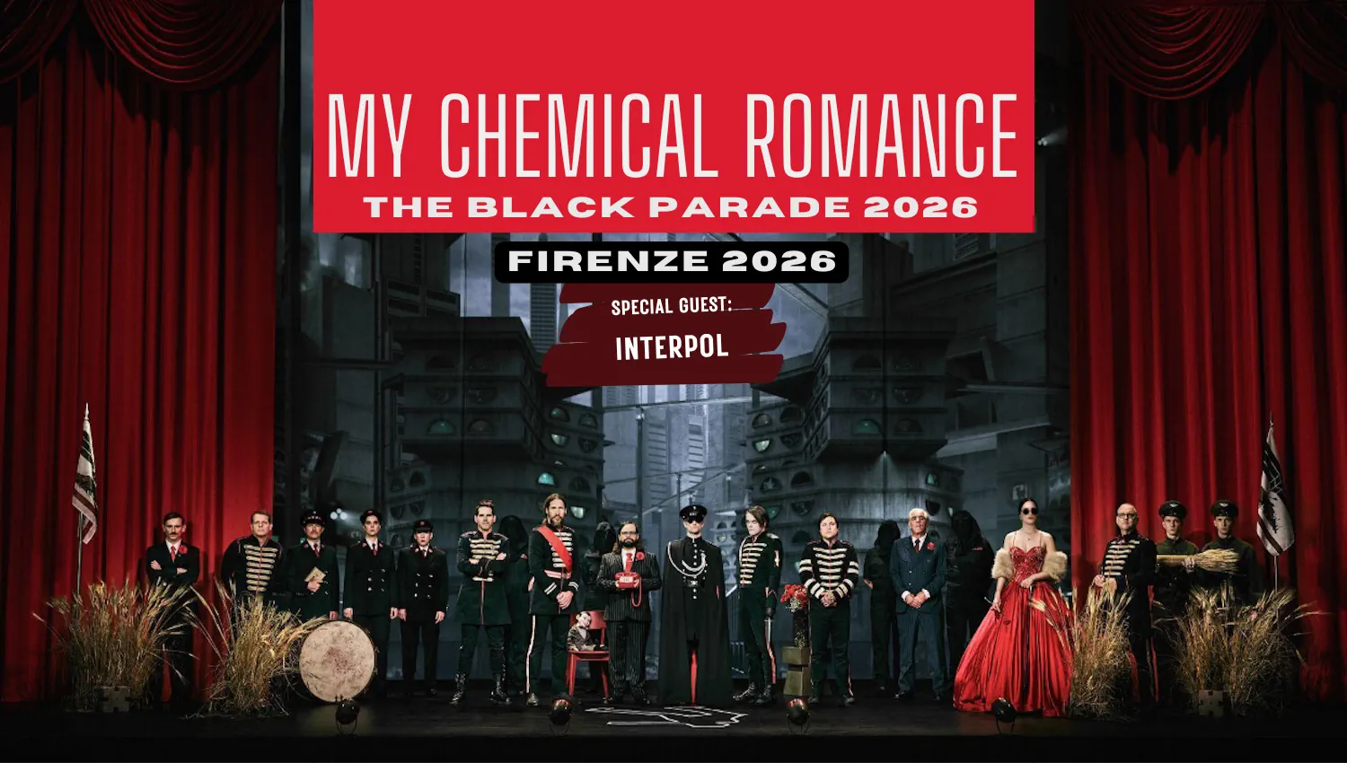 My Chemical Romance in concerto a Firenze cn special guest INTERPOL - Firenze 2026
