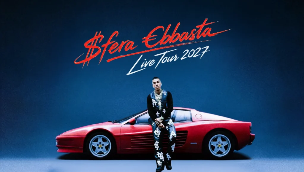 Sfera Ebbasta in concerto con il suo Live Tour 2027 - Date, info e biglietti