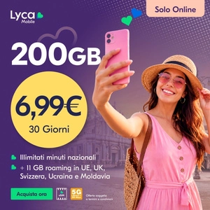 Offerta: Sim Lyca 200GB - 6.99€
